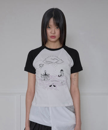 Continent of Mu Waffle Raglan T-Shirt
